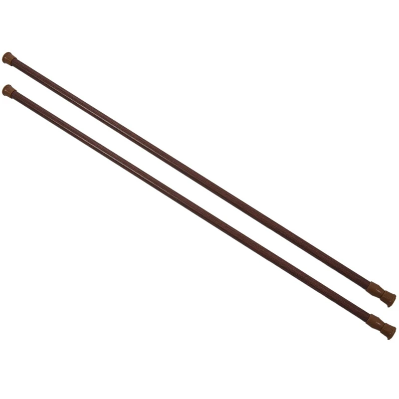 2X Extendable Telescopic Spring Loaded Net Voile Tension Curtain Rail Pole Rods,70-120Cm,Wood Color
2X Extendable Telescopic Spring Loaded Net Voile Tension Curtain Rail Pole Rods,70-120Cm,Wood Color