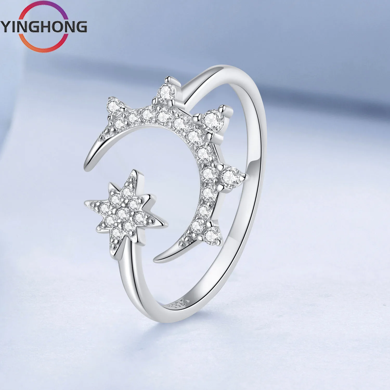 Quexiang S925 Sterling Silver 2023 New Star Moon Ring for Women Y2K Jewelry Charm Fashion Diy Luxury Exquisite Gift
Quexiang S925 Sterling Silver 2023 New Star Moon Ring for Women Y2K Jewelry Charm Fashion Diy Luxury Exquisite Gift