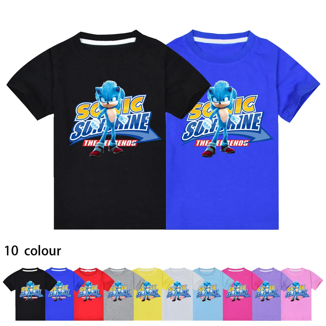 New Sonic Short-sleeved T-shirt Boys and Girls Summer Tops Medium and Large Children's Short-sleeved T-shirt Casual
New Sonic Short-sleeved T-shirt Boys and Girls Summer Tops Medium and Large Children's Short-sleeved T-shirt Casual
