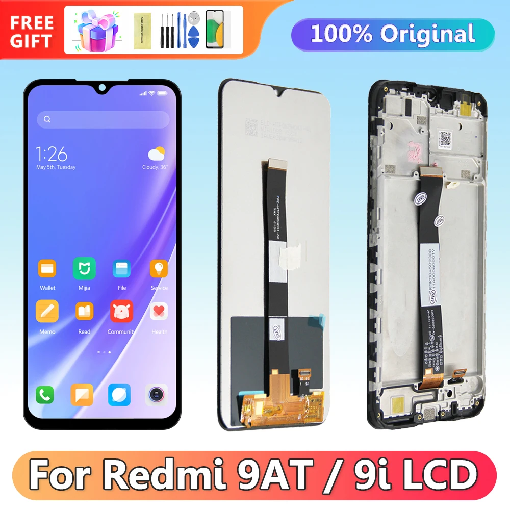 6.53'' Display for Xiaomi Redmi 9AT M2006C3LVG Lcd Display Digital Touch Screen with frame for Redmi 9i M2006C3LII Replacement
6.53'' Display for Xiaomi Redmi 9AT M2006C3LVG Lcd Display Digital Touch Screen with frame for Redmi 9i M2006C3LII Replacement