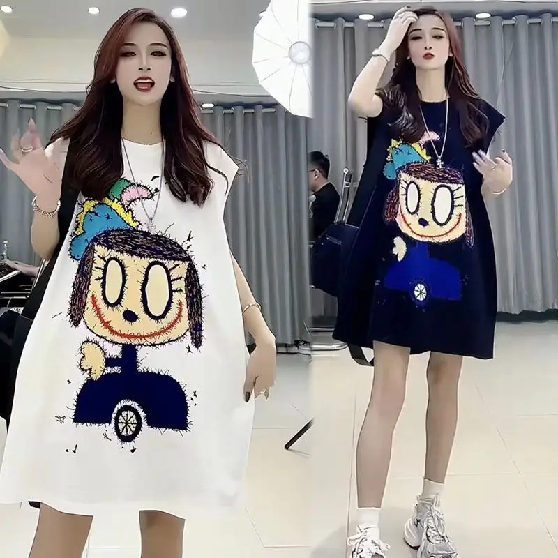 Summer Sleeveless Vest Tunics Women Clothing Y2K Printed Street Fashion Long T-shirts Female Casual Loose Oversized Tops
Summer Sleeveless Vest Tunics Women Clothing Y2K Printed Street Fashion Long T-shirts Female Casual Loose Oversized Tops