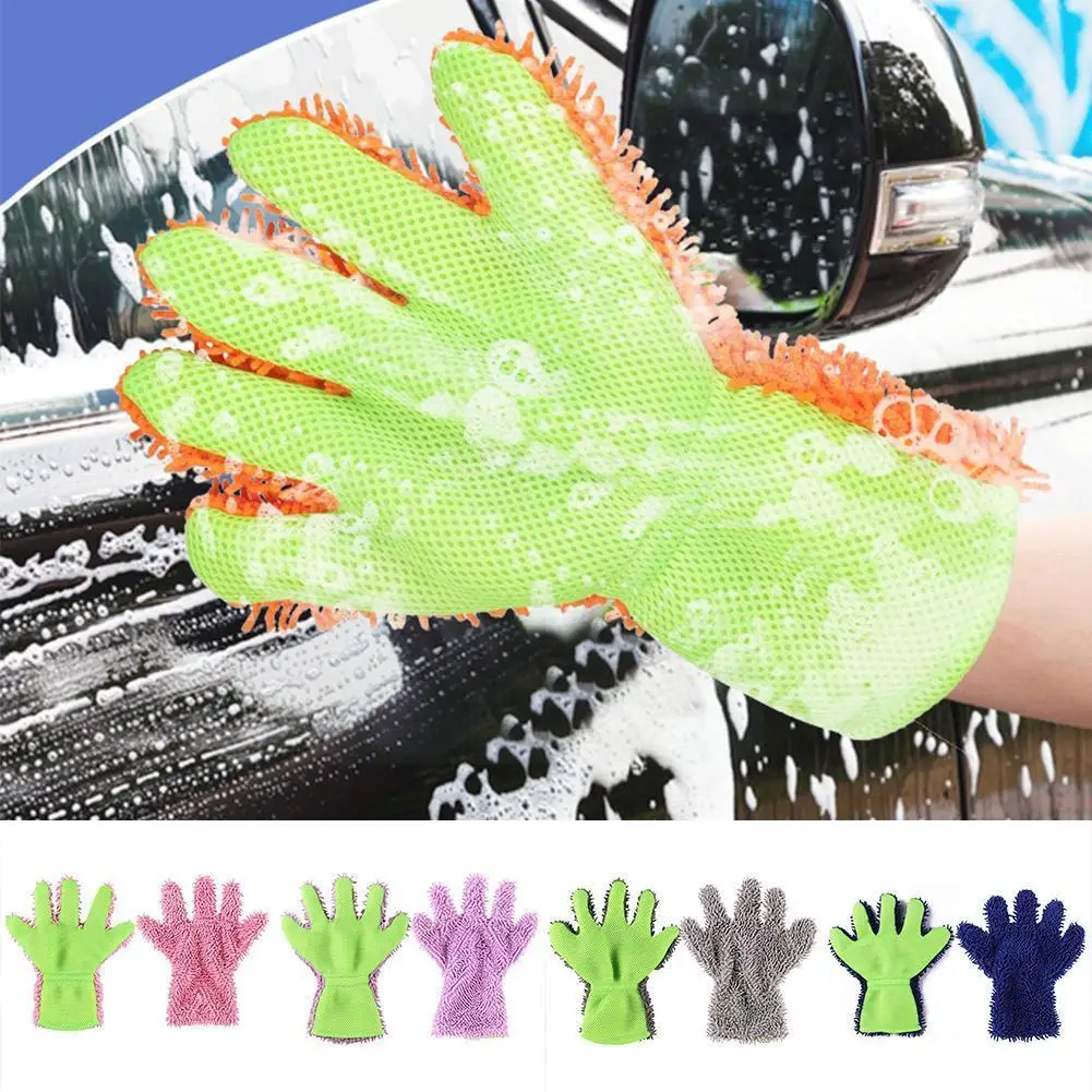 1pc Car Wash Gloves Two-Side Car Wash Mitt Cleaning Interior Brush 5-Finger Tools Glove Cleaning Multi-function Exterior Ho C4K2
1pc Car Wash Gloves Two-Side Car Wash Mitt Cleaning Interior Brush 5-Finger Tools Glove Cleaning Multi-function Exterior Ho C4K2