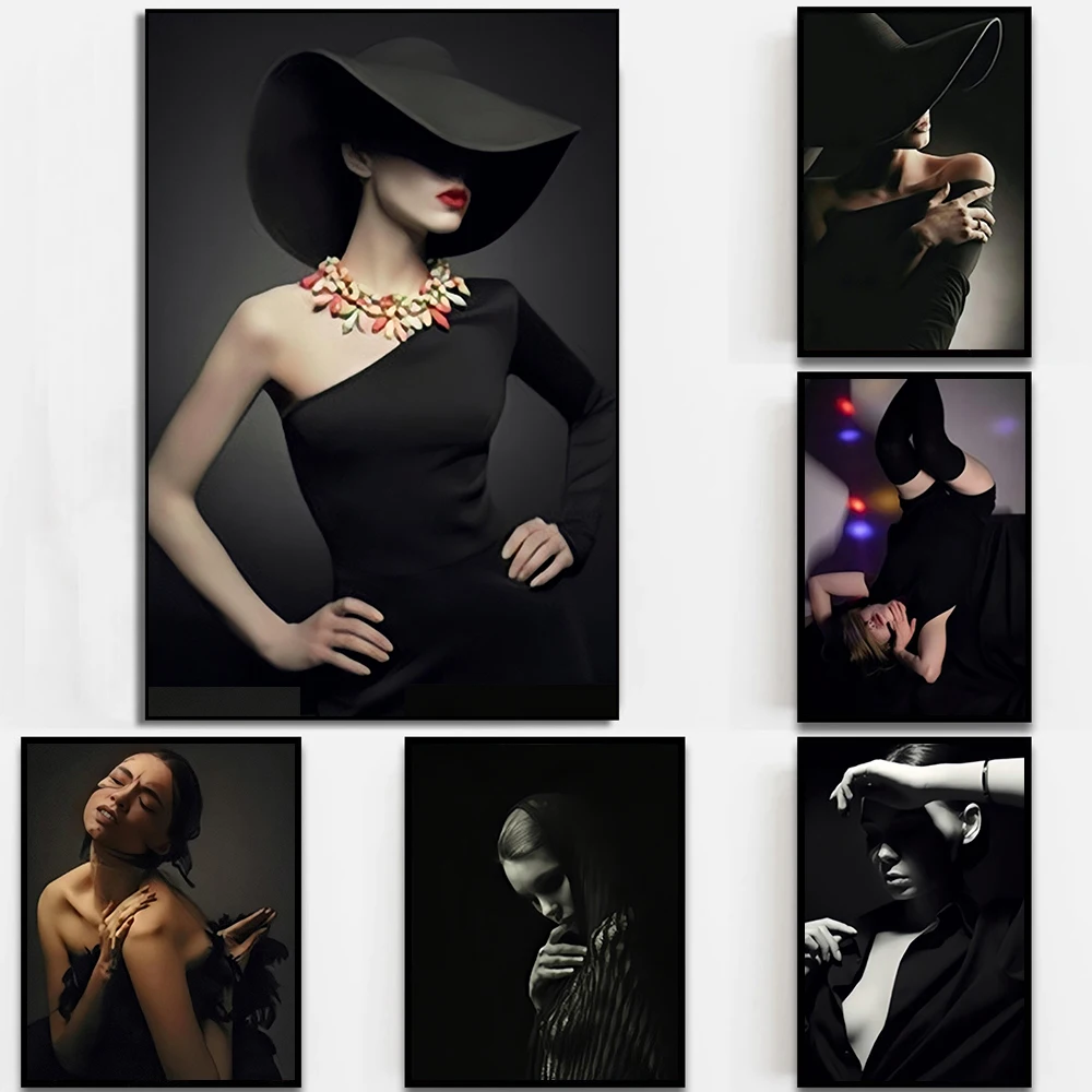 Abstract Model Woman Posters Fashion Magazine Cover Black and White Canvas Painting On The Wall Art Prints for Living Room Decor
Abstract Model Woman Posters Fashion Magazine Cover Black and White Canvas Painting On The Wall Art Prints for Living Room Decor
