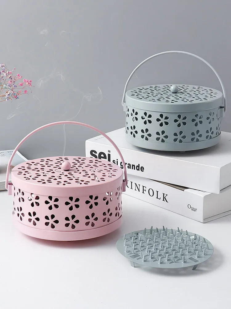 Handle Fireproof Hollow Metal Mosquito Incense Coil Holder Burner Box Container Mosquito Incense Coil Holder Burner Box Containe
Handle Fireproof Hollow Metal Mosquito Incense Coil Holder Burner Box Container Mosquito Incense Coil Holder Burner Box Containe