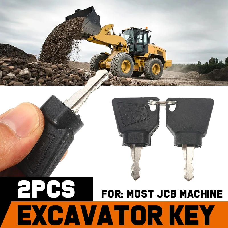 2 Pcs For JCB 3CX Parts Digger Plant Keys Equipment Ignition Stainless Steel Key For Switch Starter Black
2 Pcs For JCB 3CX Parts Digger Plant Keys Equipment Ignition Stainless Steel Key For Switch Starter Black