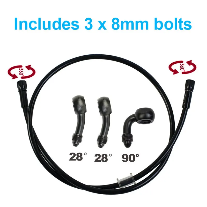 Болт M8, плетеный тормозной шланг, мотоциклетная гидравлическая трубка сцепления, главный цилиндр, тормозная масляная трубка для скутера, мотокросса, грязевого пит-байка
Болт M8, плетеный тормозной шланг, мотоциклетная гидравлическая трубка сцепления, главный цилиндр, тормозная масляная трубка для скутера, мотокросса, грязевого пит-байка