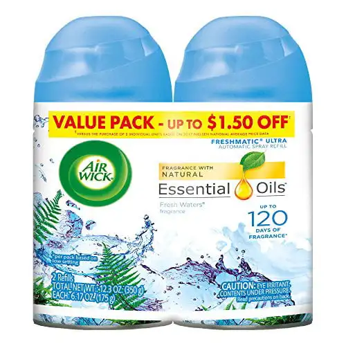 Freshmatic 2 Refills Automatic Spray Fresh Waters 6.17 Ounce Air Freshener Air Freshener perfume car accessories interior
Freshmatic 2 Refills Automatic Spray Fresh Waters 6.17 Ounce Air Freshener Air Freshener perfume car accessories interior