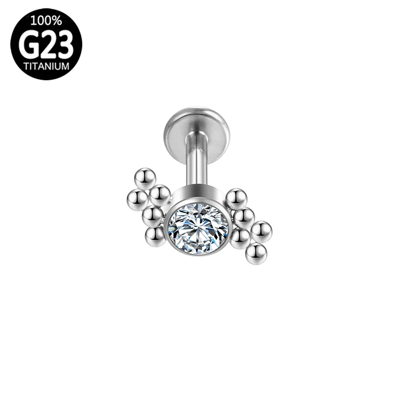 G23 Helix Piercing Industrial Tragus Labret Lip Stud Titanium Ear Cartilage Clicker Zircon Body Jewelry Labret Women Charming
G23 Helix Piercing Industrial Tragus Labret Lip Stud Titanium Ear Cartilage Clicker Zircon Body Jewelry Labret Women Charming