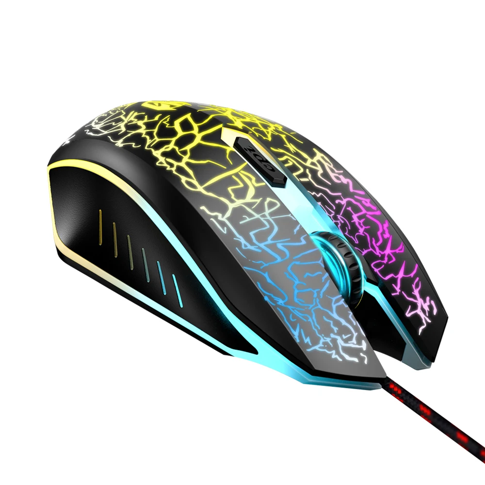 

Colorful LED Computer Gaming Mouse Professional Ultra-precise for Dota 2 LOL Gamer 3200DPI USB Wired Ergonomic PC Game Mouse