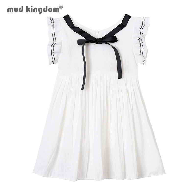 Mudkingdom Cute Girls Dress Solid Ruffled Flared Sleeve Bow Casual Summer Dresses for Toddler Girl Clothes Fashion
Mudkingdom Cute Girls Dress Solid Ruffled Flared Sleeve Bow Casual Summer Dresses for Toddler Girl Clothes Fashion
