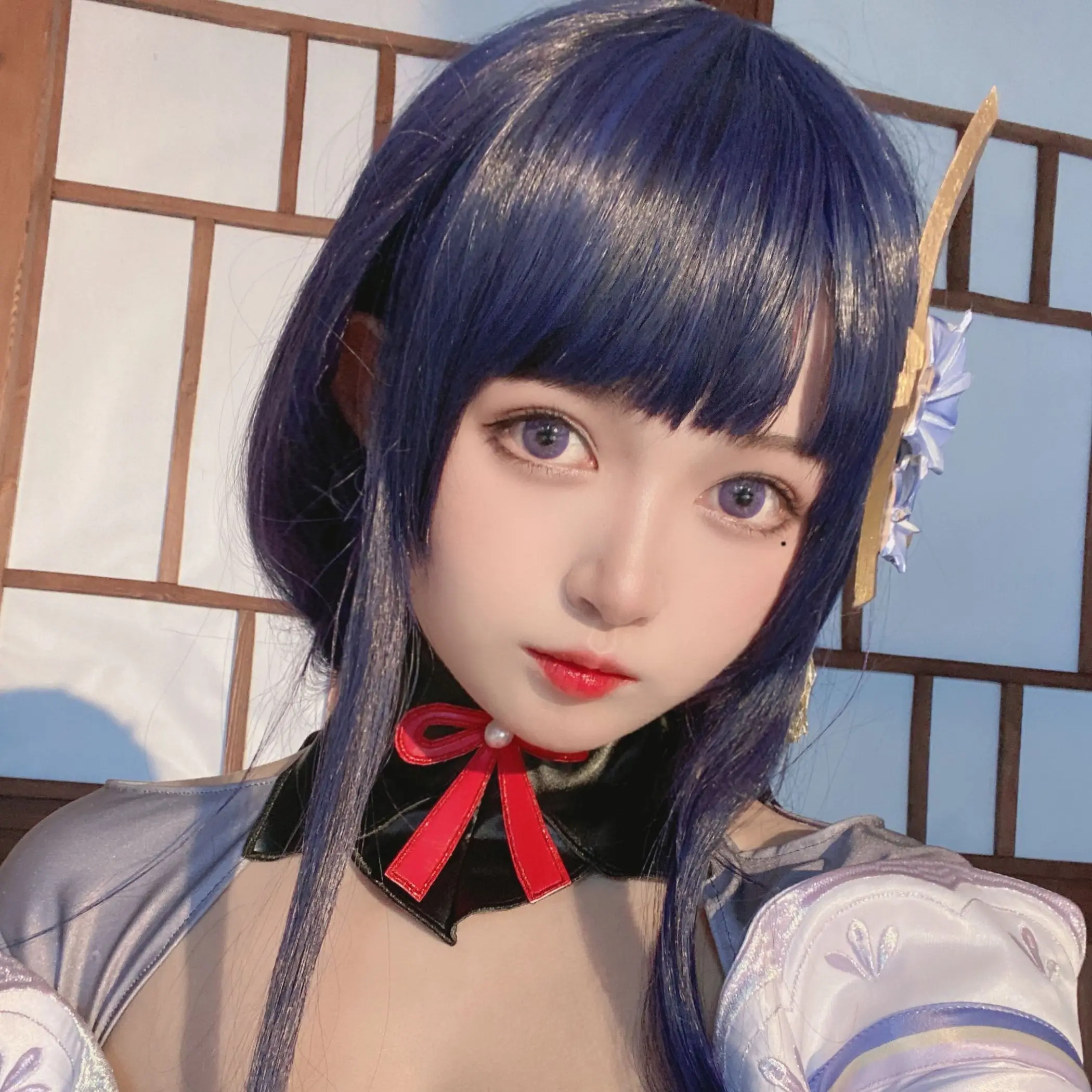 Game Genshin Impact Cosplay Wig Raiden Baal Shogun Cosplay Wig Heat Resistant Synthetic Blue-purple braid long hair 
Game Genshin Impact Cosplay Wig Raiden Baal Shogun Cosplay Wig Heat Resistant Synthetic Blue-purple braid long hair