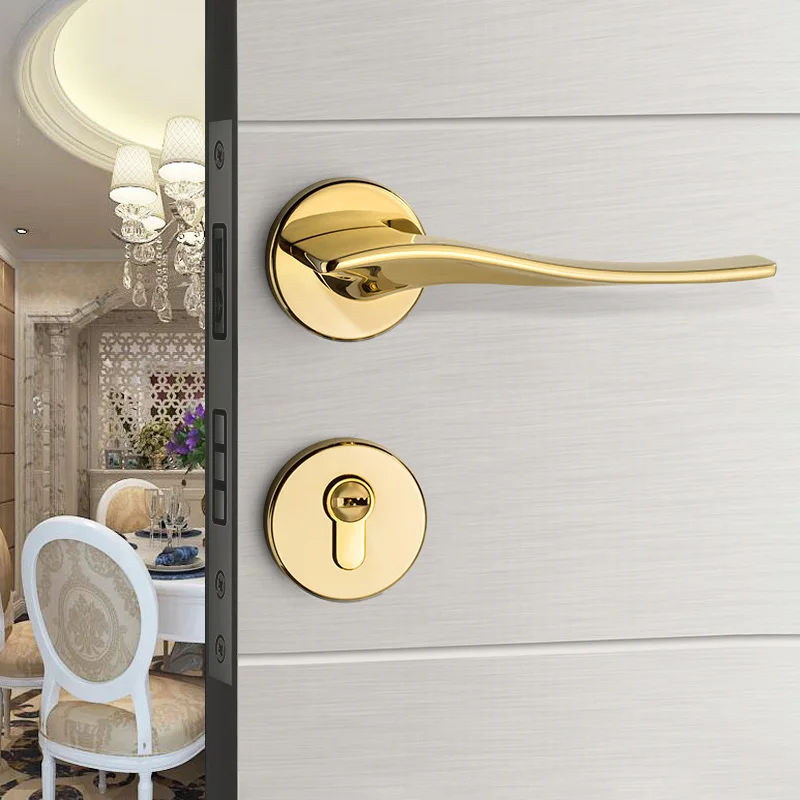 Zinc Alloy Golden Door Lock Luxury European Indoor Room Locks American Modern Wood Door Lockset Bedroom Split Handle Locksets
Zinc Alloy Golden Door Lock Luxury European Indoor Room Locks American Modern Wood Door Lockset Bedroom Split Handle Locksets