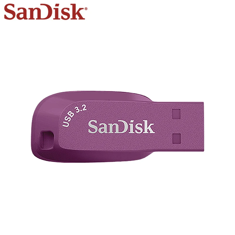 

100% Оригинальный SanDisk Фиолетовый USB 3,2 флэш-накопитель CZ410 32 Гб 64 Гб 128 ГБ уникальный флэш-накопитель карта памяти черный U-диск мини-флешка