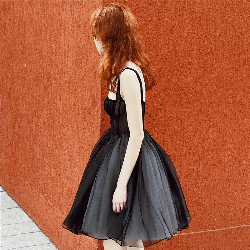 2022 Sexy Women Black Ball Gown Dress Cute Strapless Spaghetti Strap Mesh Party Dress
2022 Sexy Women Black Ball Gown Dress Cute Strapless Spaghetti Strap Mesh Party Dress