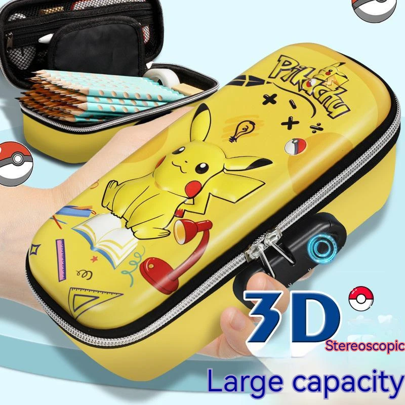 Pokemon Pikachu 3D Three-Dimensional Password Lock Pencil Case Large Capacity Multi-Layer Zipper Stationery Box Boy Girl Gifts
Pokemon Pikachu 3D Three-Dimensional Password Lock Pencil Case Large Capacity Multi-Layer Zipper Stationery Box Boy Girl Gifts