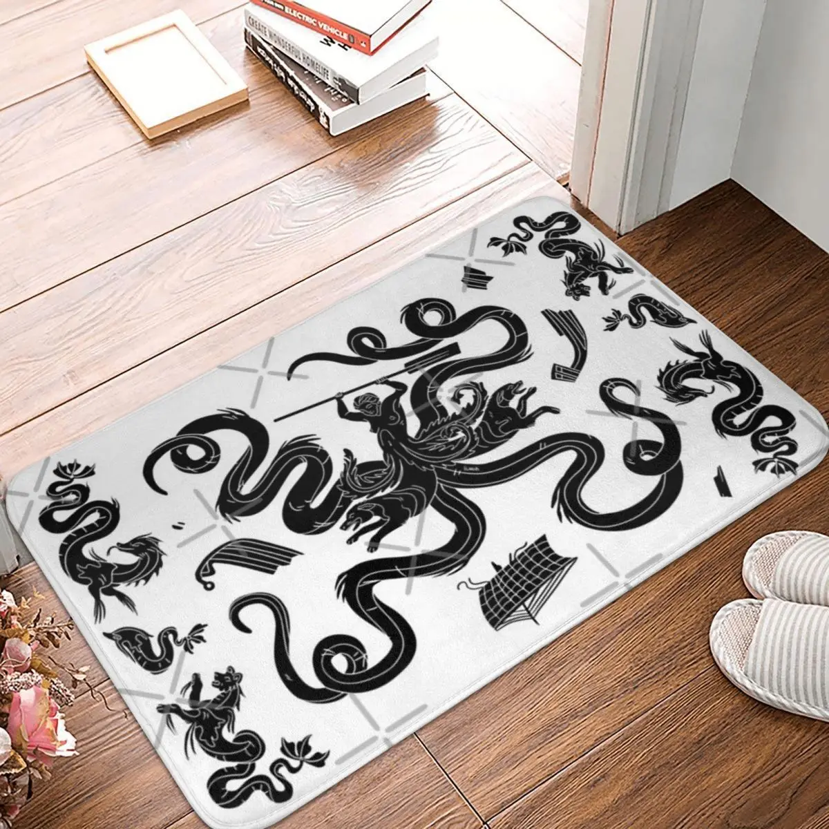 

Scylla Mosaic 60x40cm Carpet Polyester Floor Mats Mats Customizable Bathroom Festivle Gifts