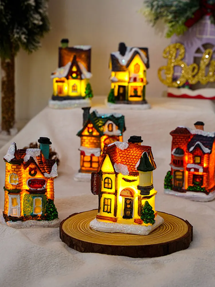 Christmas LED Light Wooden House Luminous Cabin Christmas Decorations for Home DIY
Christmas LED Light Wooden House Luminous Cabin Christmas Decorations for Home DIY
