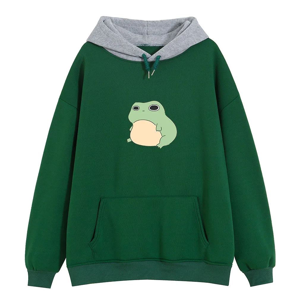 Женский пуловер с длинным рукавом и принтом в виде лягушки
Женский пуловер с длинным рукавом и принтом в виде лягушки