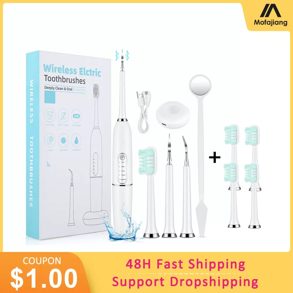 Electric Dental Calculus Remover Toothbrush Tartar Stains Remover Oral Hygiene Irrigator Dental Teeth Whitening1 Cleaning Kit
Electric Dental Calculus Remover Toothbrush Tartar Stains Remover Oral Hygiene Irrigator Dental Teeth Whitening1 Cleaning Kit
