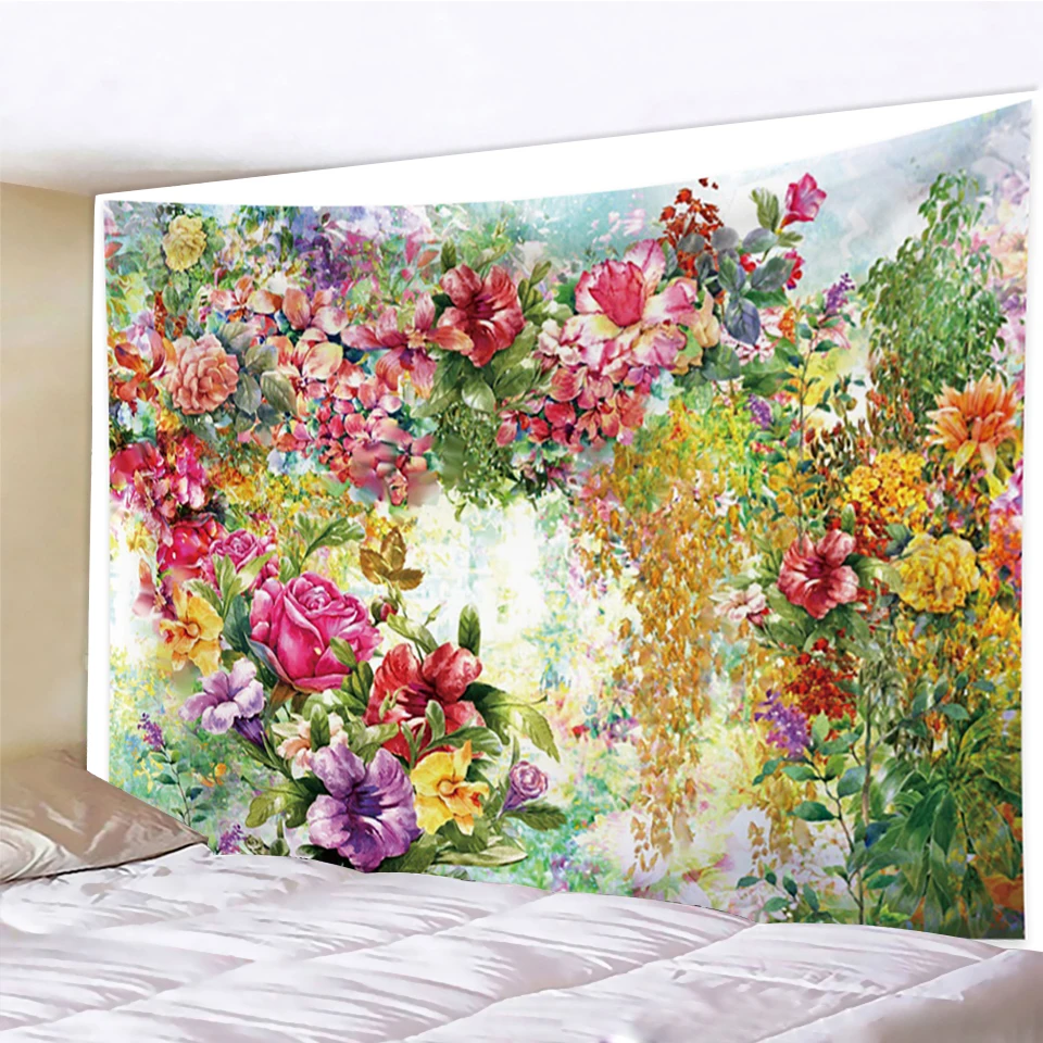 Oil Painting Flowers Wall Tapestry Rose Peony Orchid Print 100% Microfiber Fabric Corridor Bedroom Living Room Home Decoration
Oil Painting Flowers Wall Tapestry Rose Peony Orchid Print 100% Microfiber Fabric Corridor Bedroom Living Room Home Decoration