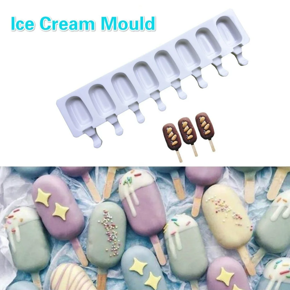 Silicone Popsicle Mold For DIY Cake Dessert Jelly Pudding Ice Cream Cube Tray Bakeware Pan Decorating Tools
Silicone Popsicle Mold For DIY Cake Dessert Jelly Pudding Ice Cream Cube Tray Bakeware Pan Decorating Tools