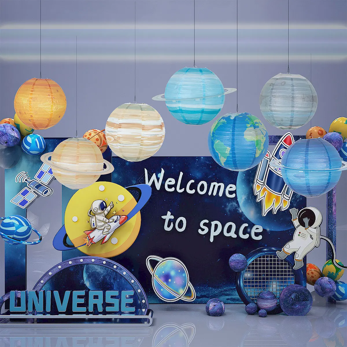 L 8Pcs Planet Paper Lantern Space Paper Lantern Hanging Solar System Eight Planets Birthday Paper Lantern Decorative Galaxy
L 8Pcs Planet Paper Lantern Space Paper Lantern Hanging Solar System Eight Planets Birthday Paper Lantern Decorative Galaxy