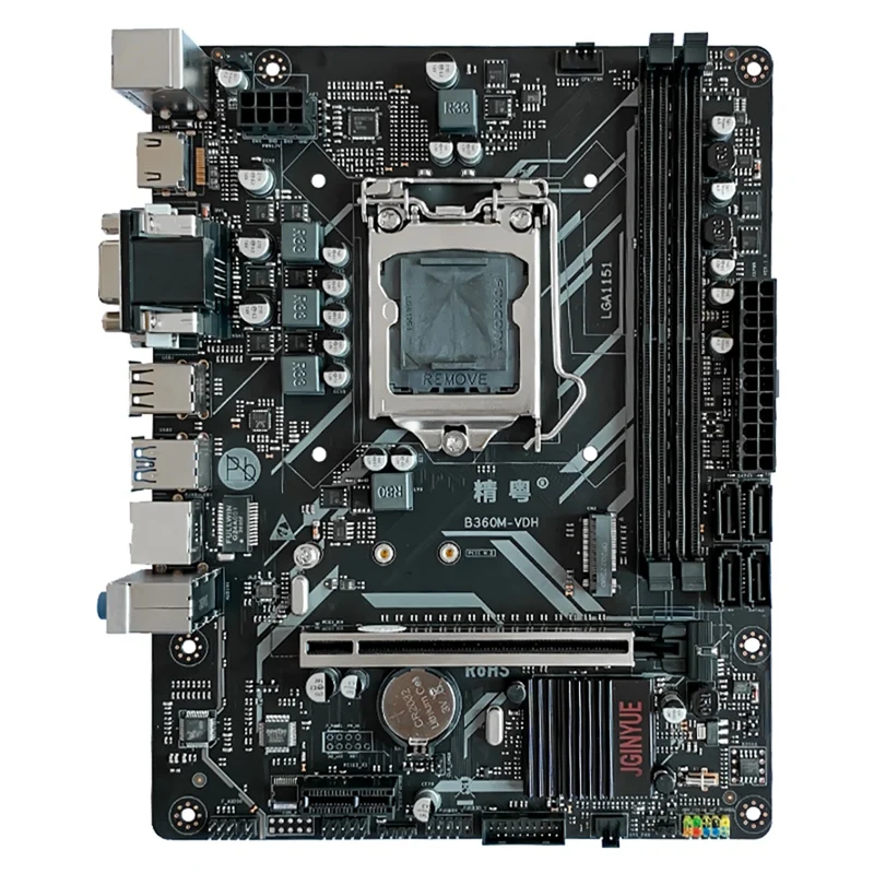 Материнская плата JGINYUE B360M-VDH B360 Chip LGA1151 2XDDR 4 RAM слот M.2 NVME SATA3.0 материнская плата для процессора Core I3/I5/I7 8Th/9Th
Материнская плата JGINYUE B360M-VDH B360 Chip LGA1151 2XDDR 4 RAM слот M.2 NVME SATA3.0 материнская плата для процессора Core I3/I5/I7 8Th/9Th