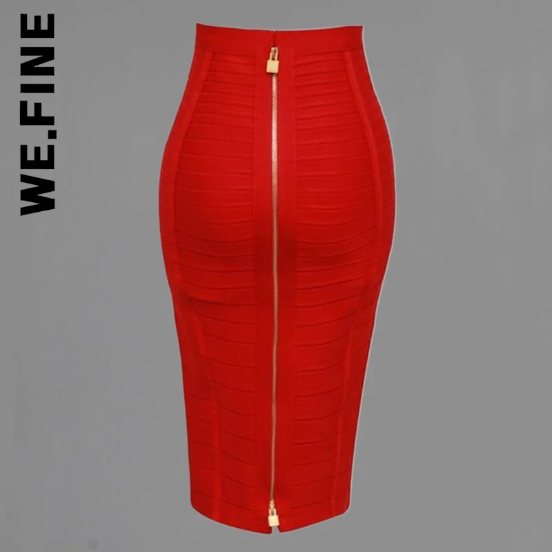 We.Fine Women Elastic Bodycon Summer Pencil Skirt 16 Colors exy Solid Zipper Orange Blue Black Red White Pink Bandage Skirt
We.Fine Women Elastic Bodycon Summer Pencil Skirt 16 Colors exy Solid Zipper Orange Blue Black Red White Pink Bandage Skirt