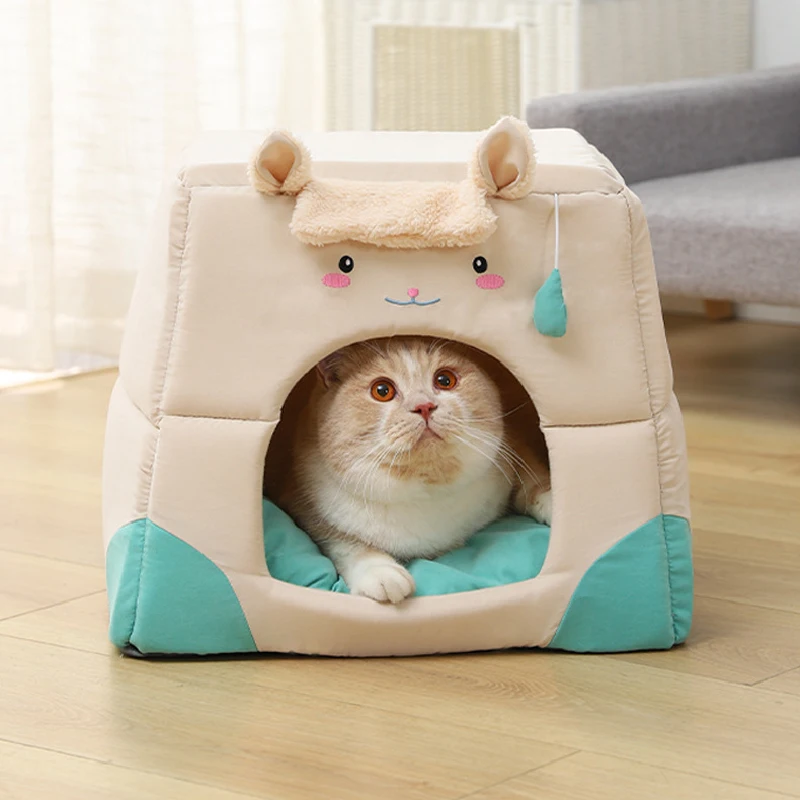 Alpaca Cat Nest House Large Space Little Dog Bed Semi Closed Square Deformable Pet Rest Accessories
Alpaca Cat Nest House Large Space Little Dog Bed Semi Closed Square Deformable Pet Rest Accessories