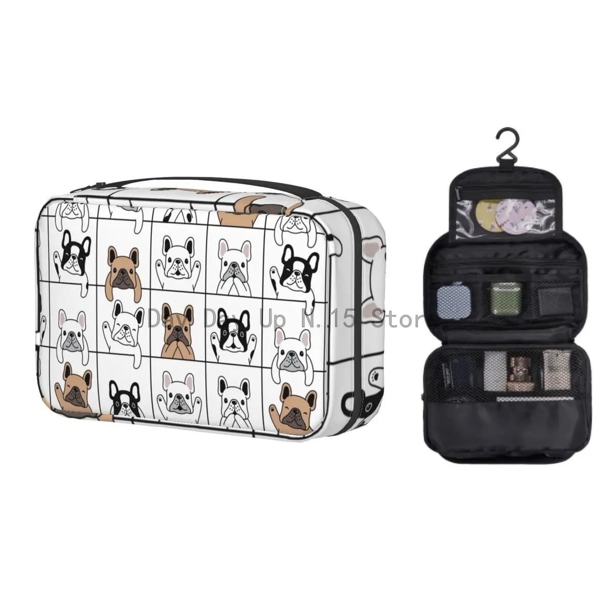 Hanging Travel Cute French Bulldog Puppy Toiletry Bag Folding Pet Dog Cosmetic Makeup Organizer Beauty Storage Dopp Kit Case
Hanging Travel Cute French Bulldog Puppy Toiletry Bag Folding Pet Dog Cosmetic Makeup Organizer Beauty Storage Dopp Kit Case