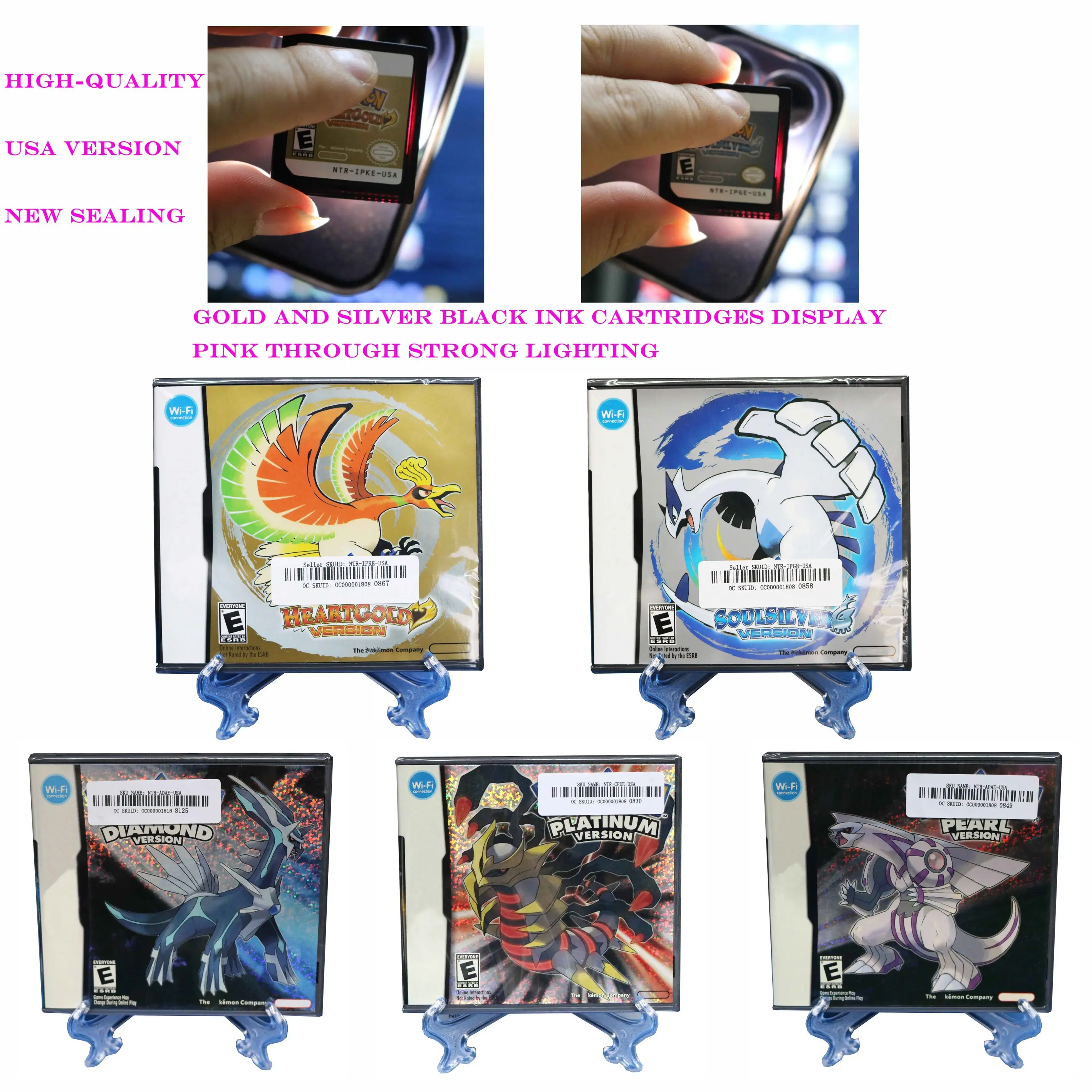 New Sealed Pack Poke Mon DS Series Game Cartridge 1:1 Original Replica USA Version with Manual For DS 2DS 3DS Video Game Console
New Sealed Pack Poke Mon DS Series Game Cartridge 1:1 Original Replica USA Version with Manual For DS 2DS 3DS Video Game Console