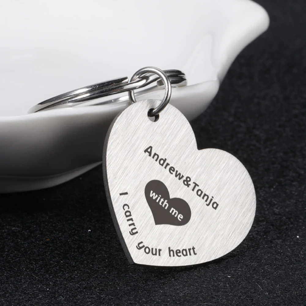 Couple Keychain Heart Key Rings Lovers Love Key Chain for Birthday Gift Customized Souvenirs Valentine's Day Gifts Lovers Couple
Couple Keychain Heart Key Rings Lovers Love Key Chain for Birthday Gift Customized Souvenirs Valentine's Day Gifts Lovers Couple