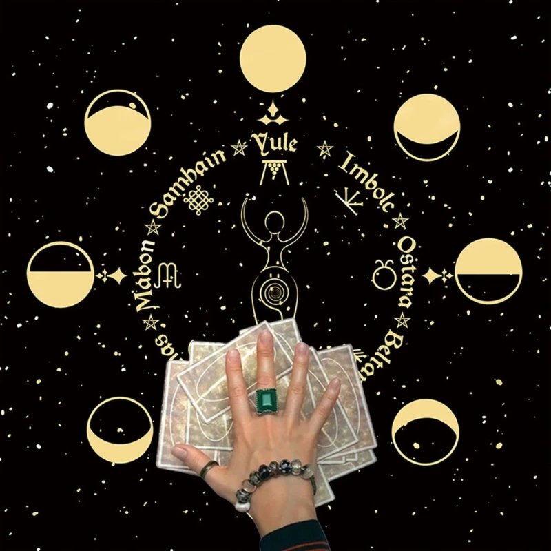 Square Shape Pendulum Divination Altar Tablecloth Board Game Tarot Pad Rune Table Cloth Astrology Oracles Board Game Mat
Square Shape Pendulum Divination Altar Tablecloth Board Game Tarot Pad Rune Table Cloth Astrology Oracles Board Game Mat