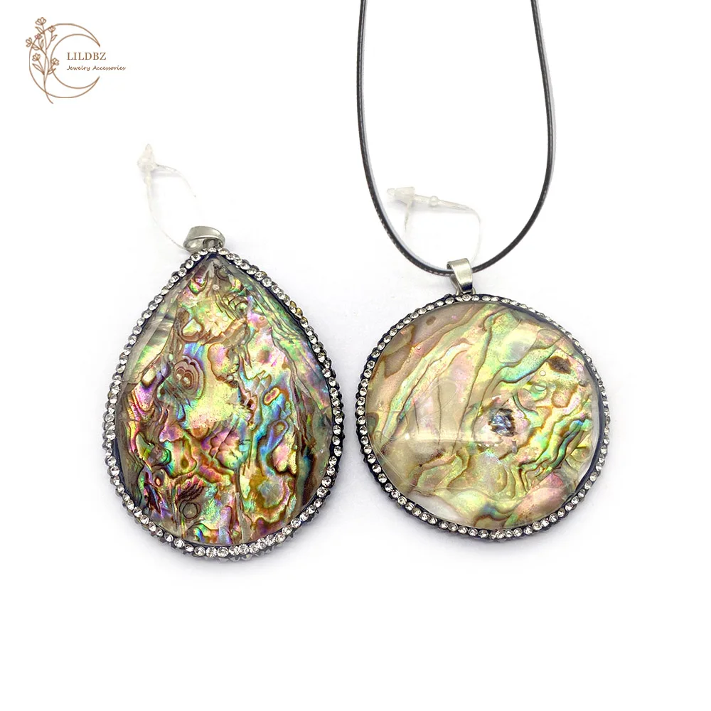 Abalone Shell Round Drop-shaped Colorful Inlaid Melon Clasp Necklace Pendant Women Vintage Abalone Shell Pendant Accessorie 1pcs
Abalone Shell Round Drop-shaped Colorful Inlaid Melon Clasp Necklace Pendant Women Vintage Abalone Shell Pendant Accessorie 1pcs