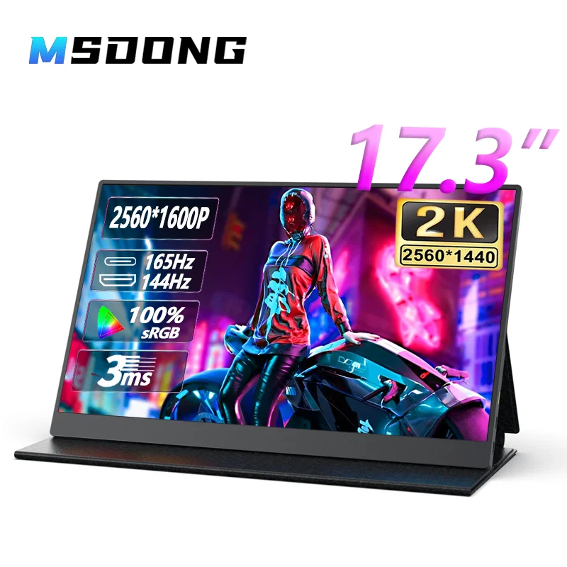MSDONG 17.3Inch Portable Monitor 2k 165Hz HDR Gaming Display Extender 100%sRGB With 3ms GTG Speed Response For PS4/5 Switch Xbox
MSDONG 17.3Inch Portable Monitor 2k 165Hz HDR Gaming Display Extender 100%sRGB With 3ms GTG Speed Response For PS4/5 Switch Xbox