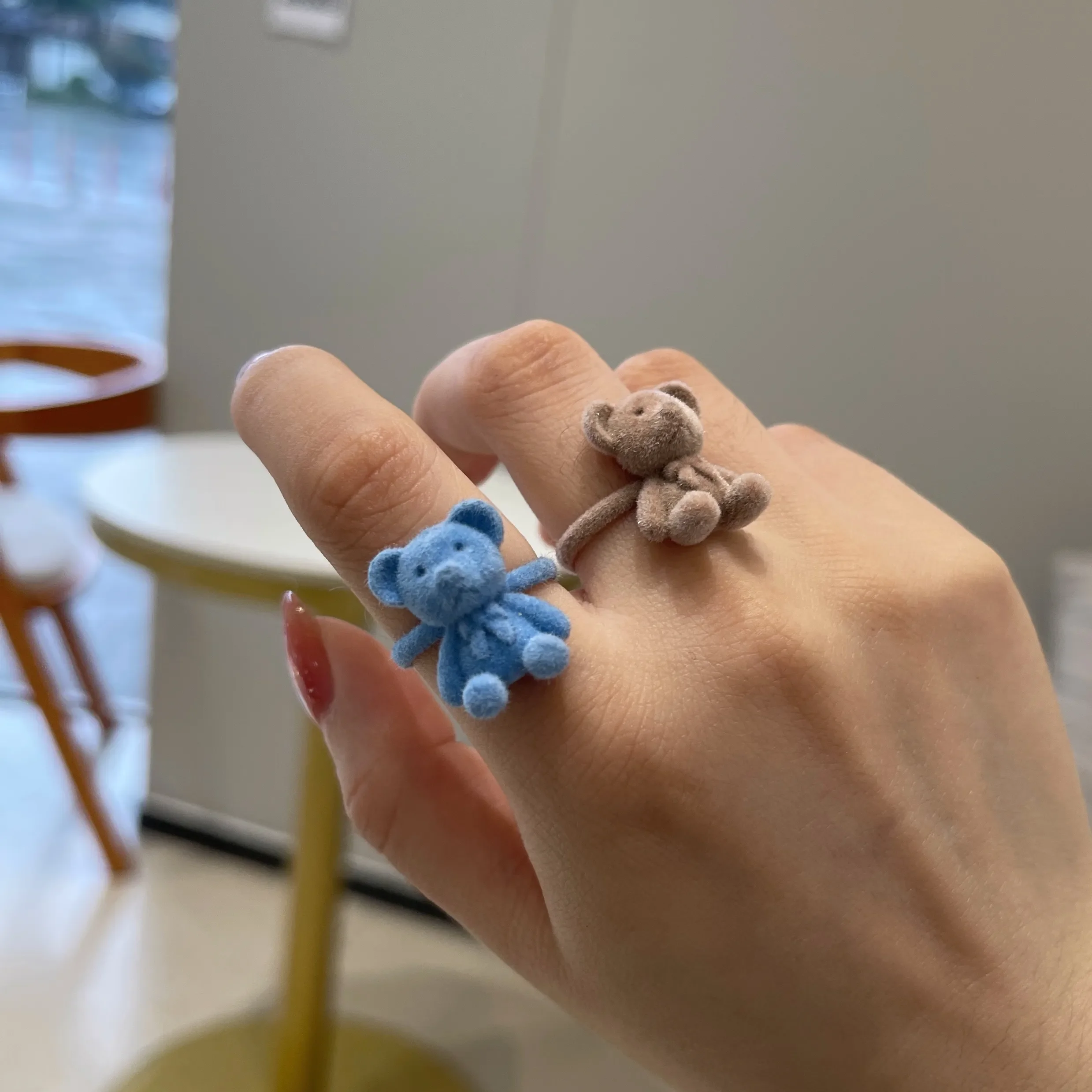 Bears Finger Ring Sweet Cute Bear Open Adjustable Rings Index Ring Earring Necklace Handmade Plush Bowknot Jewelry Gift
Bears Finger Ring Sweet Cute Bear Open Adjustable Rings Index Ring Earring Necklace Handmade Plush Bowknot Jewelry Gift