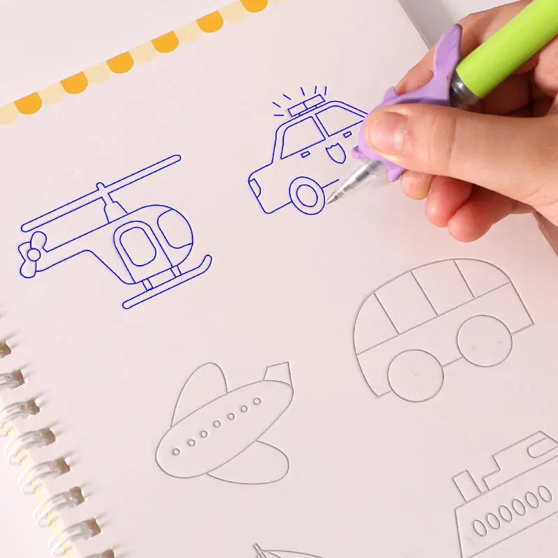 20*14cm Reusable Pen Training Children's 3D Groove Copybook Copy Hand-painted Car Animal Painting Practice Magic Pen Calligraphy
20*14cm Reusable Pen Training Children's 3D Groove Copybook Copy Hand-painted Car Animal Painting Practice Magic Pen Calligraphy