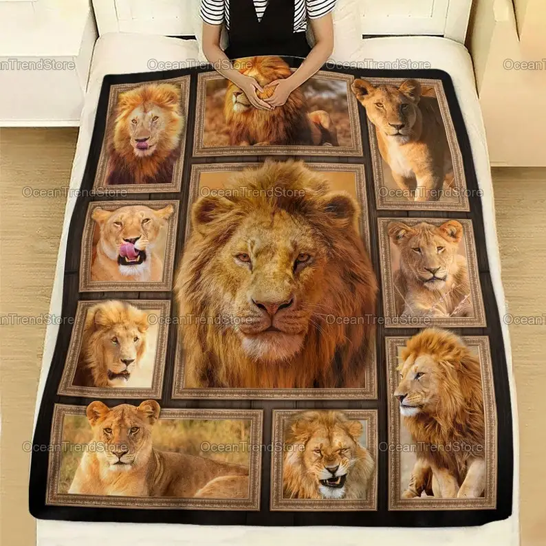 Lion Fleece Blanket, Lion Print Fleece Blanket, Lion Lover Blanket, Blanket For Boy, Natural Blanket, Lion Gifts For Men PHT3122
Lion Fleece Blanket, Lion Print Fleece Blanket, Lion Lover Blanket, Blanket For Boy, Natural Blanket, Lion Gifts For Men PHT3122