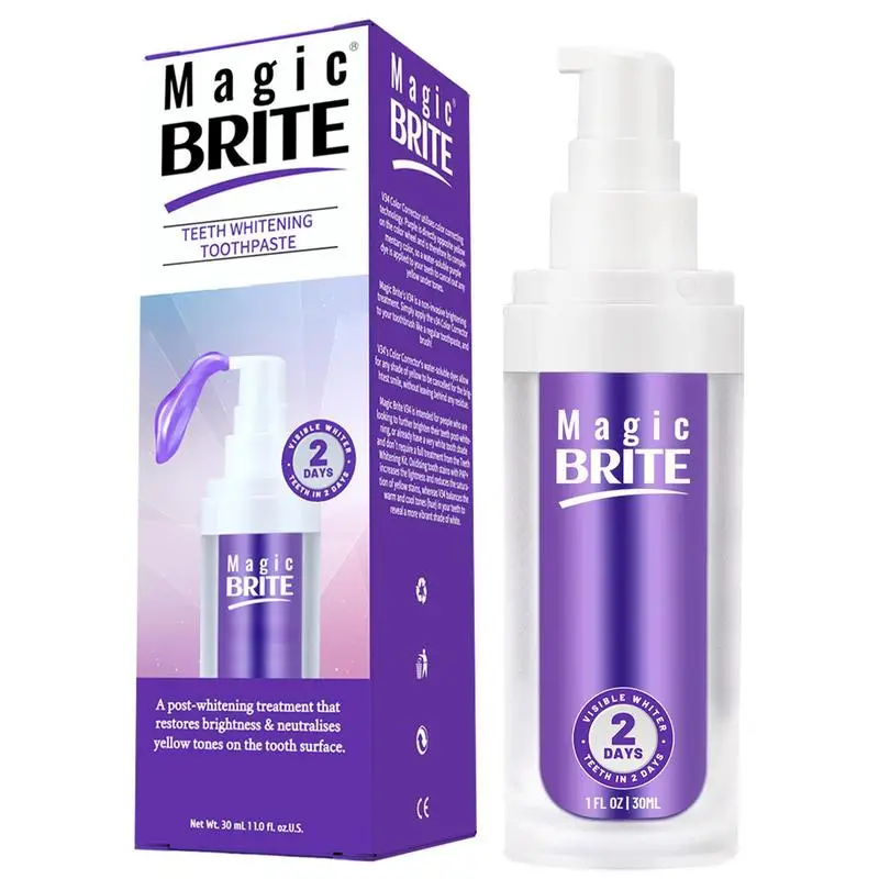 New 30ml Purple Whitening Fresh Breath Brightening Toothpaste Remove Stains Reduce Yellowing Care For Teeth Gums
New 30ml Purple Whitening Fresh Breath Brightening Toothpaste Remove Stains Reduce Yellowing Care For Teeth Gums