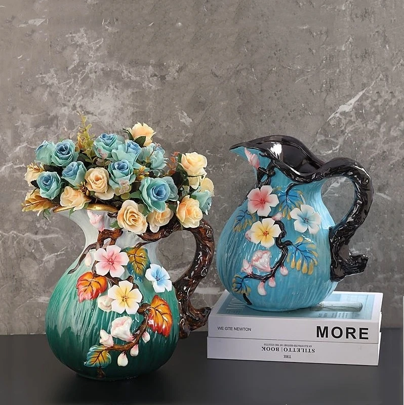 Роскошная китайская керамическая ваза с ручной росписью, настольное украшение для крыльца, телевизора, кабинета
Роскошная китайская керамическая ваза с ручной росписью, настольное украшение для крыльца, телевизора, кабинета