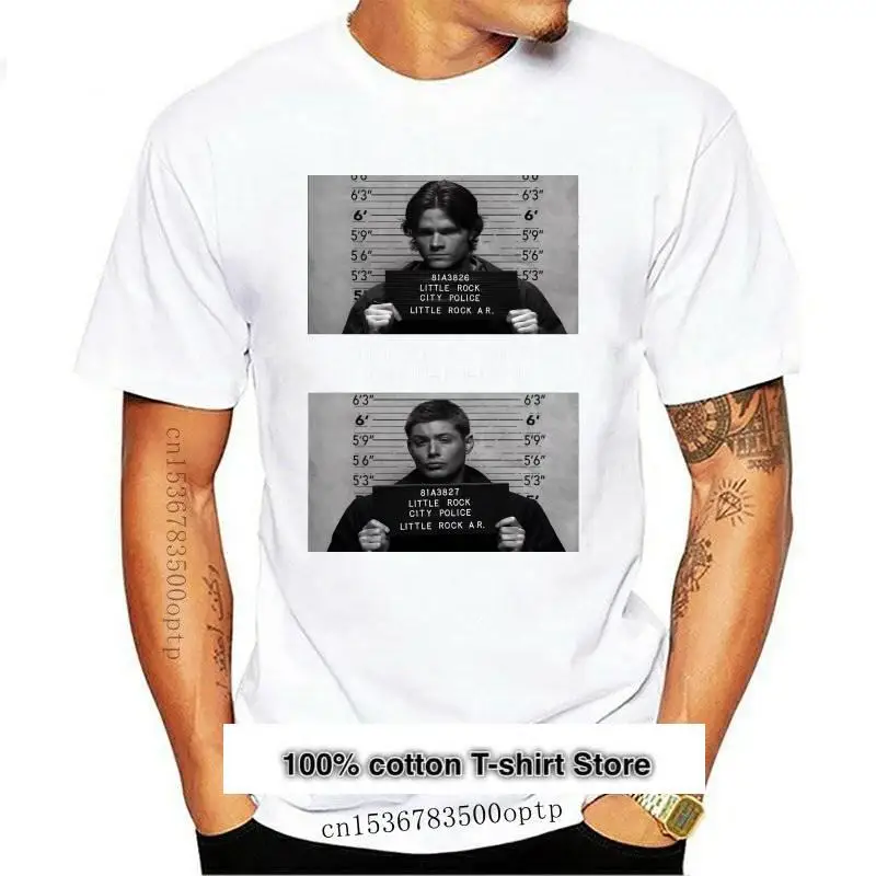 Camiseta de Supernatural para hombres, purificado Camisa de algodón con cuello redondo, Mugshot's Spn Brothers, Ángel, nueva
Camiseta de Supernatural para hombres, purificado Camisa de algodón con cuello redondo, Mugshot's Spn Brothers, Ángel, nueva