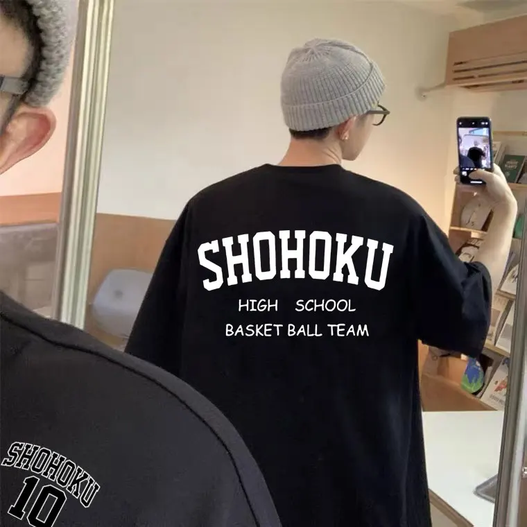 Anime Sakuragi Hanamichi Style Tees Men Women Cotton T-shirts Basketball Slam Dunk Shohoku High School Basket Ball Team Tshirt
Anime Sakuragi Hanamichi Style Tees Men Women Cotton T-shirts Basketball Slam Dunk Shohoku High School Basket Ball Team Tshirt