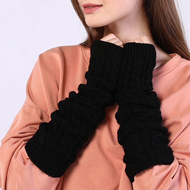 New Winter Women Arm Warmers Knitted Woolen Arm Sleeve Fine Long Knitted Fingerless Gloves Casual Warm Soft Female Gloves Hot
New Winter Women Arm Warmers Knitted Woolen Arm Sleeve Fine Long Knitted Fingerless Gloves Casual Warm Soft Female Gloves Hot