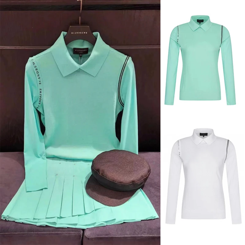 New Golf Clothing Women's Long Sleeve Summer Knit Sports T-shirt Bottom Summer Top Clothing
New Golf Clothing Women's Long Sleeve Summer Knit Sports T-shirt Bottom Summer Top Clothing