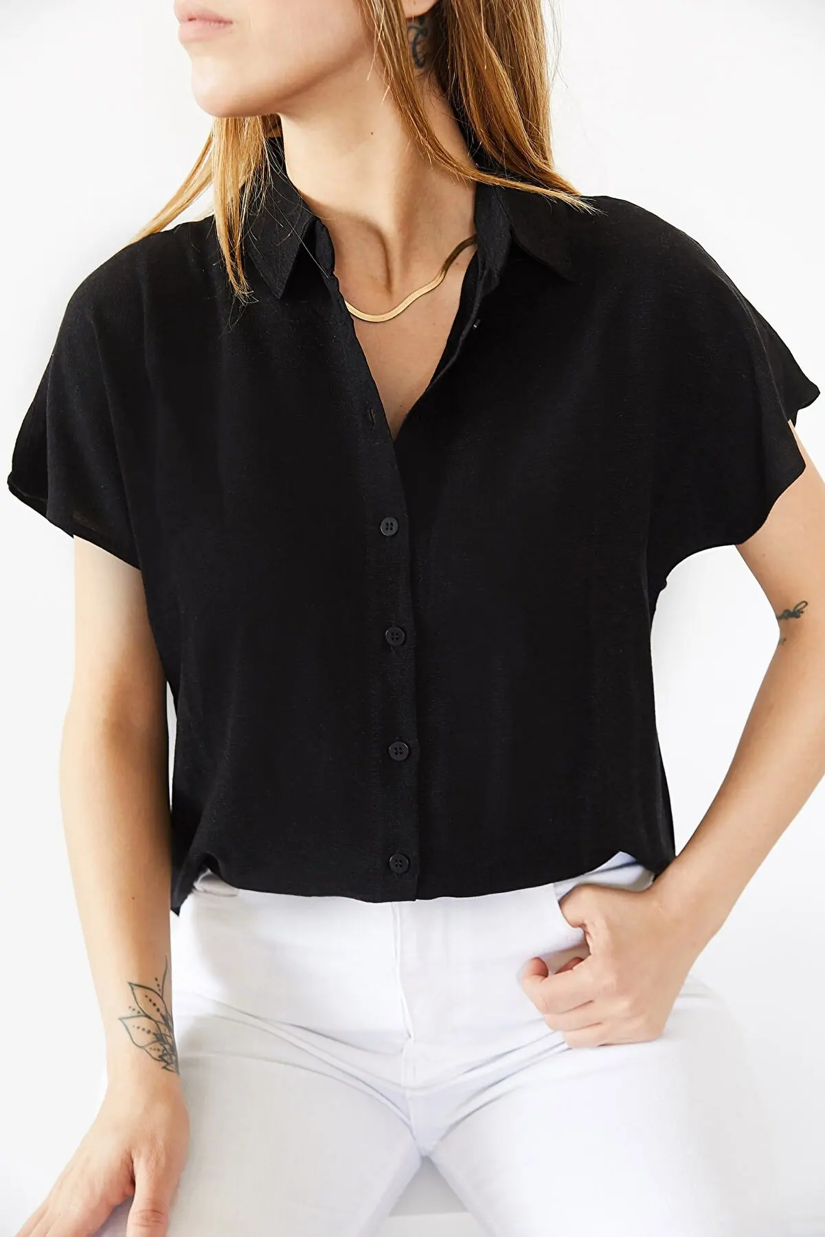 Female Black Bat Arm Shirt 483 02 Summer women women's Shirts Fashion women's Blouses
Female Black Bat Arm Shirt 483 02 Summer women women's Shirts Fashion women's Blouses
