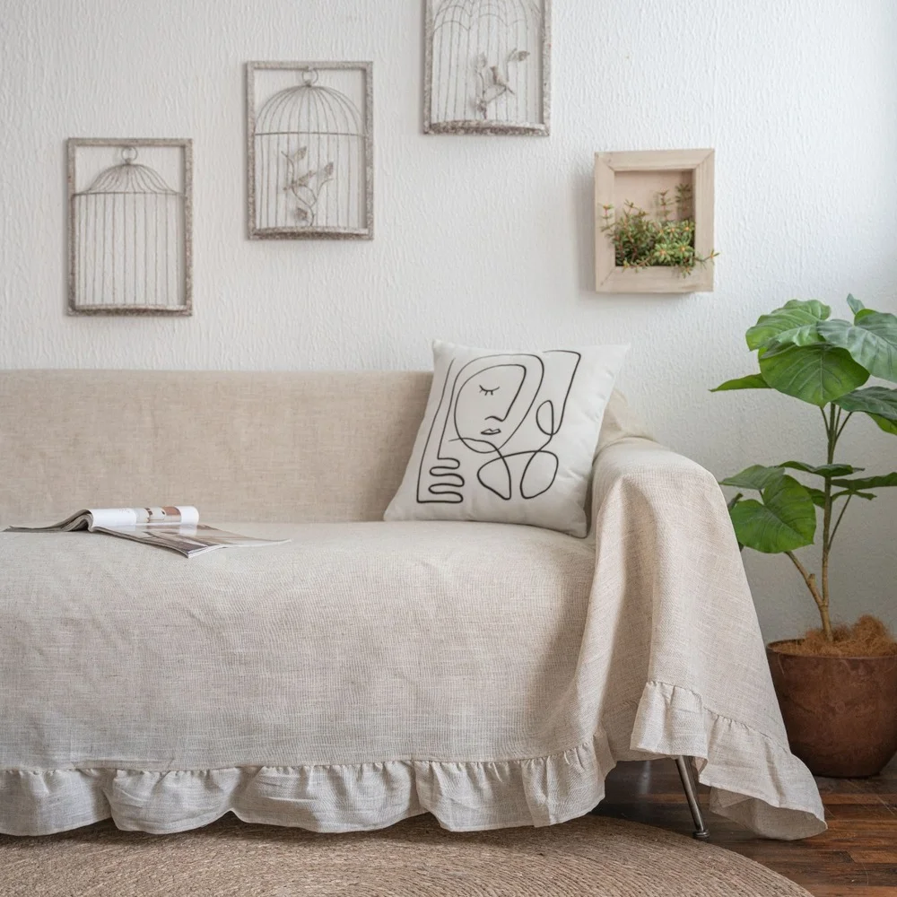 Dust Cloth Sofa Covers for Living Room American Cover Ruffled Towel Furniture Upholstery Fabrics Blanket Retro Rural Plain Home
Dust Cloth Sofa Covers for Living Room American Cover Ruffled Towel Furniture Upholstery Fabrics Blanket Retro Rural Plain Home