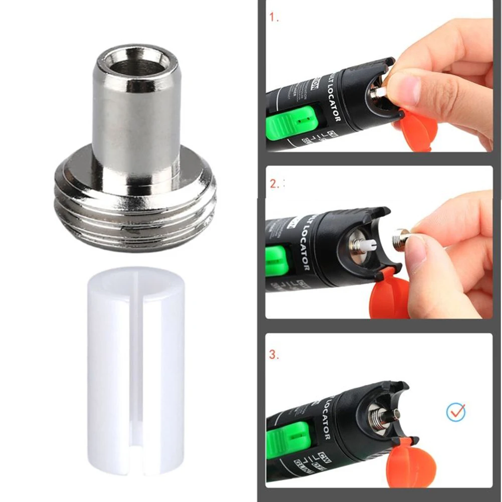 6/10 Sets Of 7MM Optical Fiber Visual Fault Locator Replacement Accessories Ceramic Sleeve Connectors Easy Installation Silver
6/10 Sets Of 7MM Optical Fiber Visual Fault Locator Replacement Accessories Ceramic Sleeve Connectors Easy Installation Silver