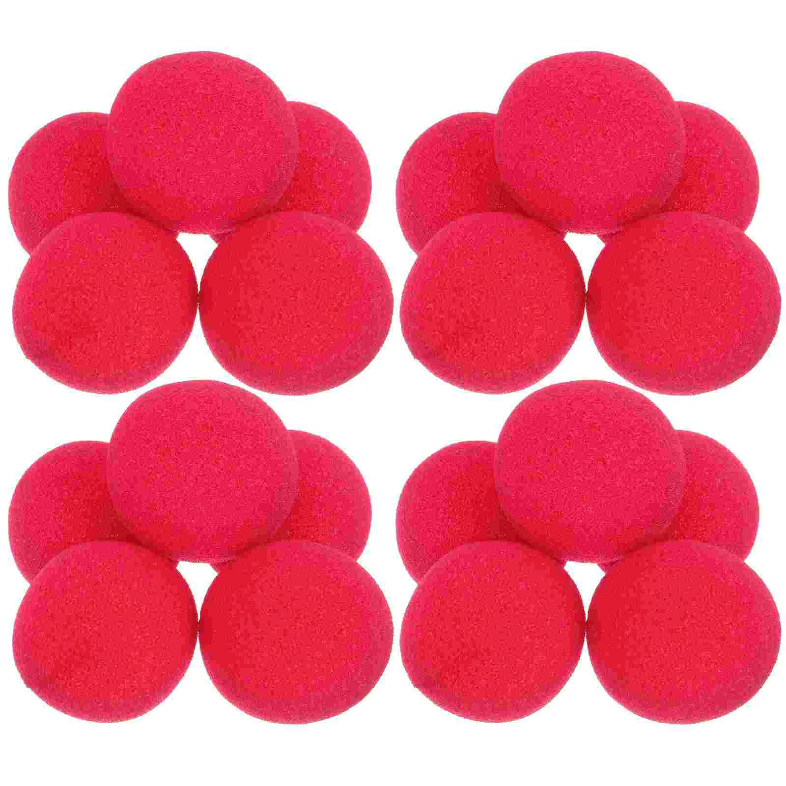 

25 Pcs Foam Nose Sponge Party Cosplay Decor Accessories Small Clown Prop Carnival Accessory Compact Circus Noses