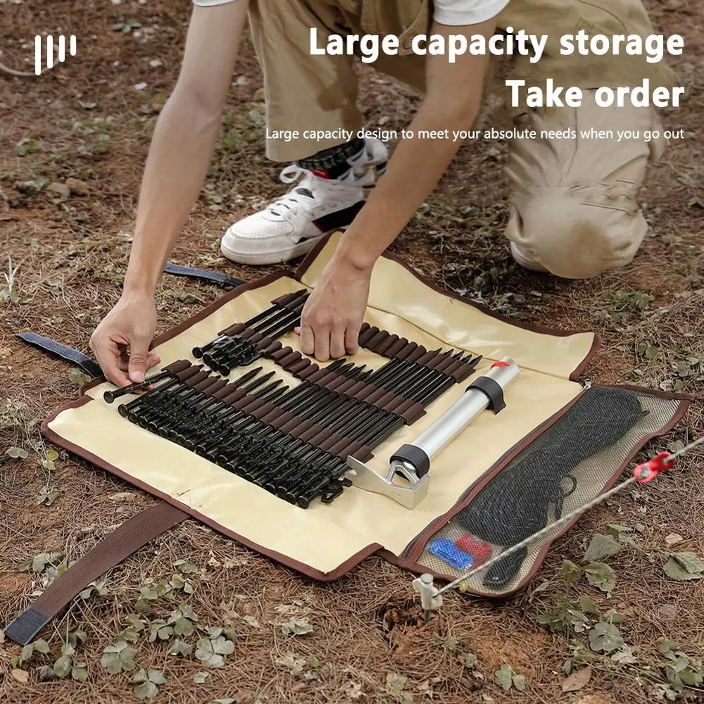 Camping Pouch Organizer Kit Storage Bag Wind Rope Pegs Ground Nails Storage Bag Carrying Pouch Tent Accessories Holder Bag
Camping Pouch Organizer Kit Storage Bag Wind Rope Pegs Ground Nails Storage Bag Carrying Pouch Tent Accessories Holder Bag