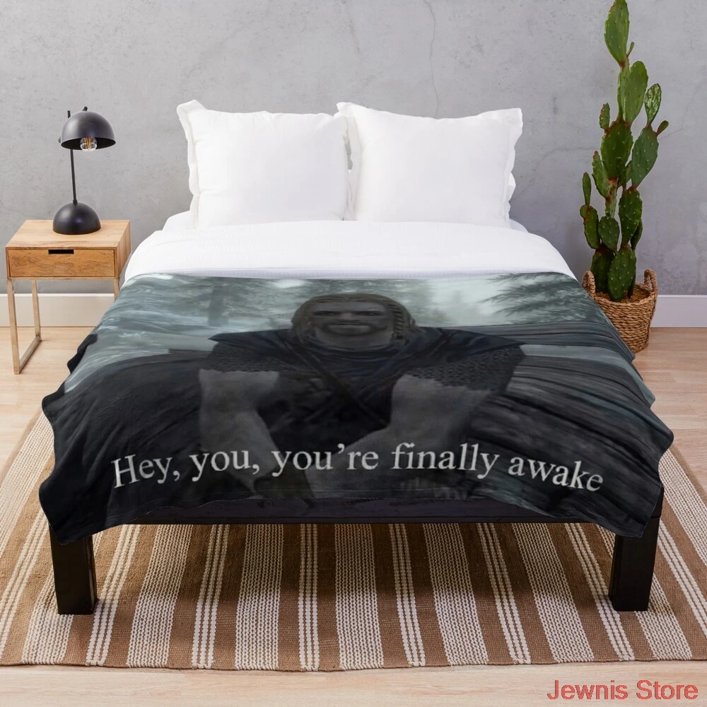 Hey you re finally awake Throw Blanket Super Soft Printing Family Car and Sofa Bed throws Summer Office Quilts
Hey you re finally awake Throw Blanket Super Soft Printing Family Car and Sofa Bed throws Summer Office Quilts